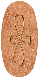 DASOV 601 CP SH CP Copper Scroll Shimmer Copper Background